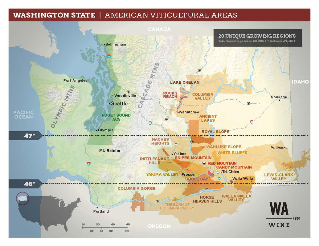 Washington Wine Map